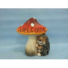 Mushroom Hedgehog Shape Ceramic Crafts (LOE2533-C18)